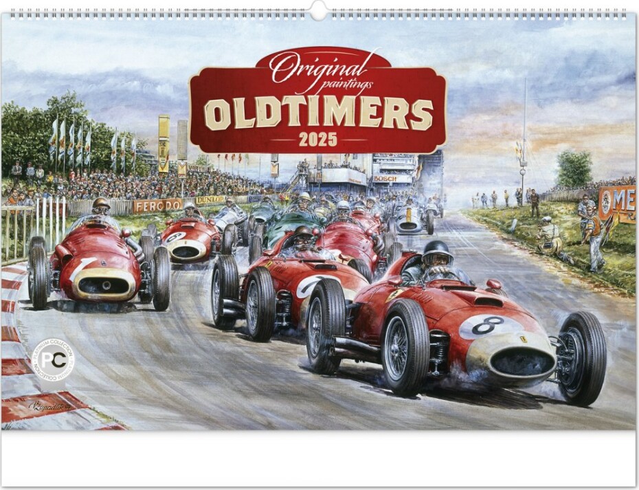 Kalendář 2025 nástěnný: Oldtimers - Václav Zapadlík, 64 × 42 cm - main (0)