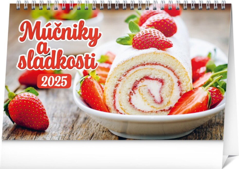 NOTIQUE Stolový kalendár Múčniky a sladkosti 2025, 23,1 x 14,5 cm Slovensky - main (0)