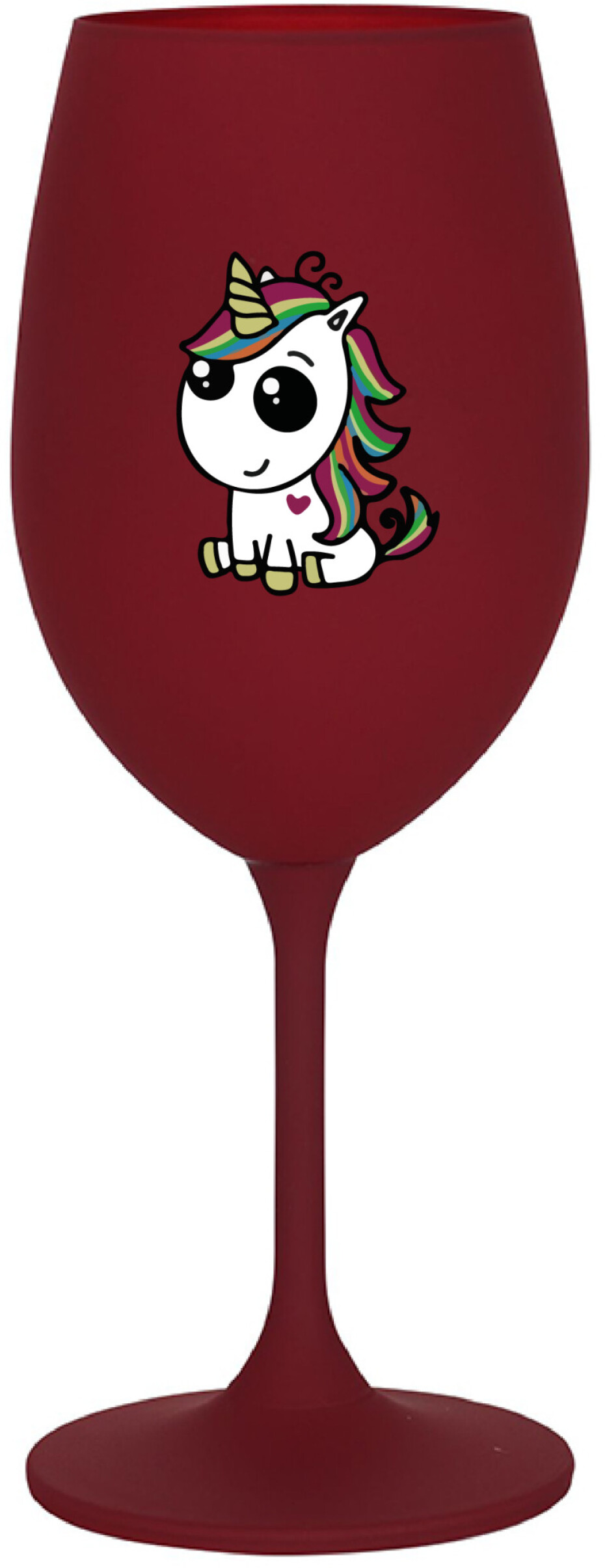 DUHOVÝ JEDNOROŽEC - bordo sklenice na víno 350 ml - main (0)