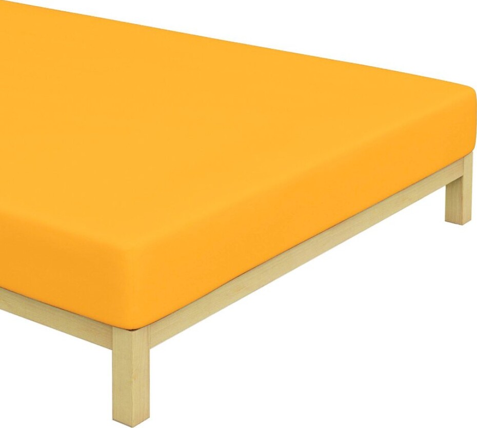 Jersey prostěradlo Sytě Žluté Rozměr: 90x200 cm - main (0)