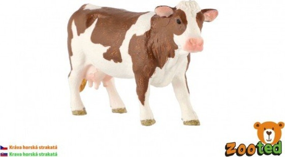Kráva horská strakatá zooted plast 12cm v sáčku - main (0)