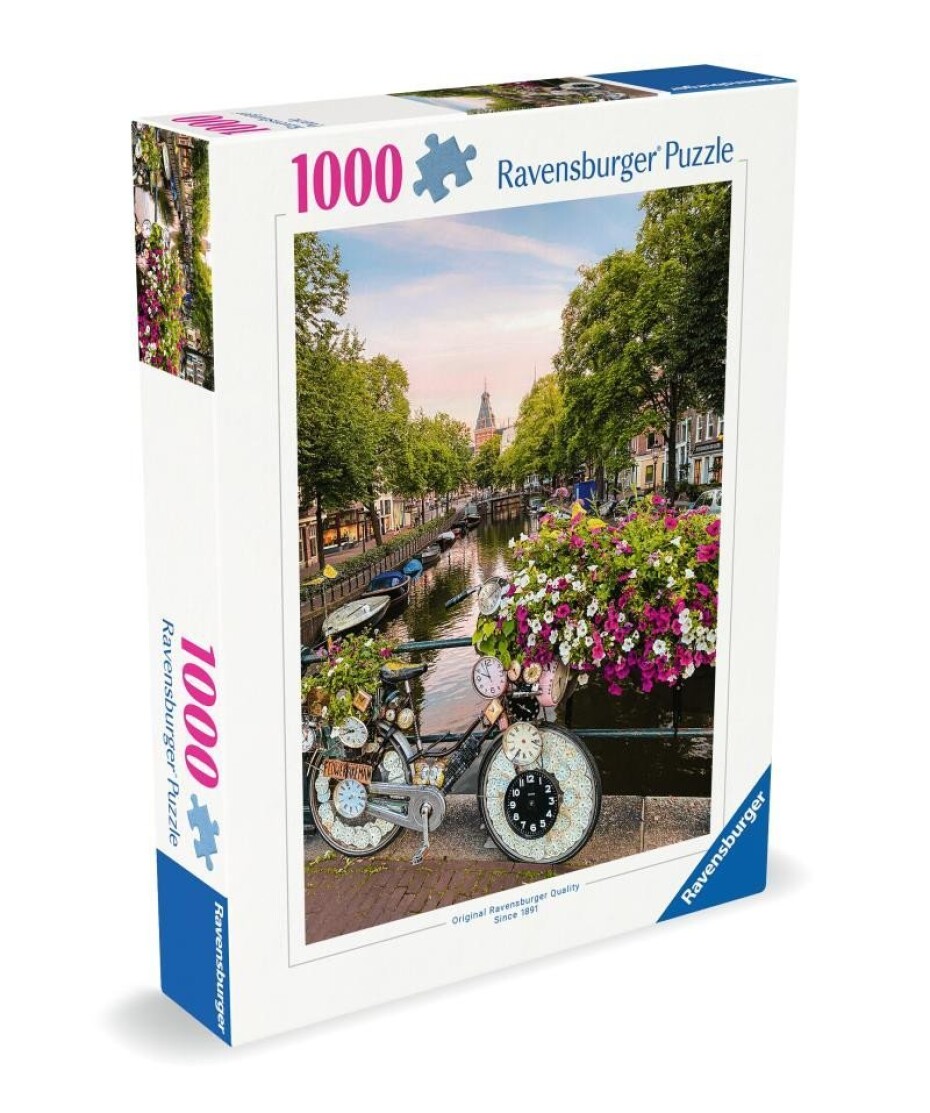 Puzzle Na kole v Amsterdamu 1000 dílků - main (0)