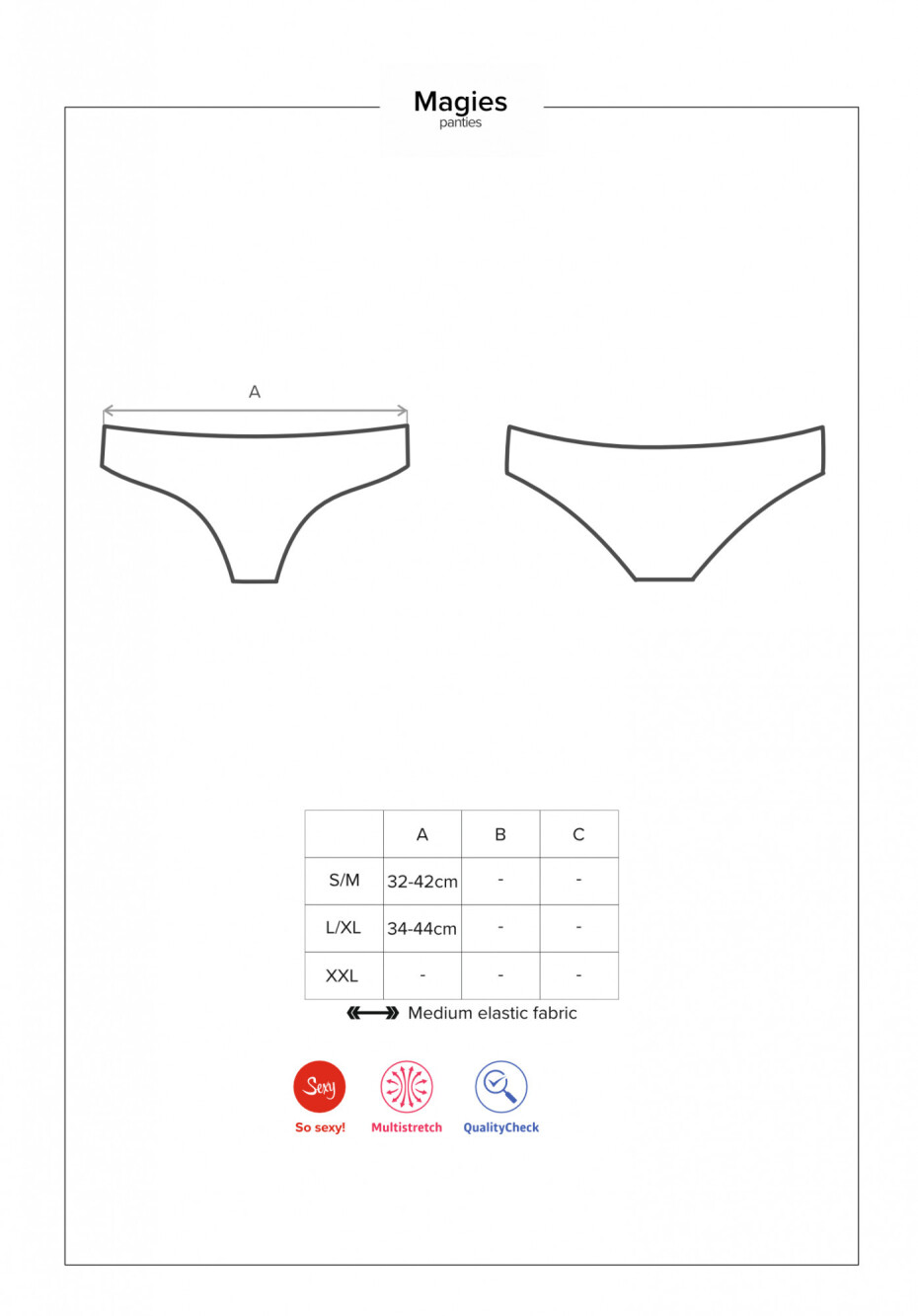 Unikátní kalhotky Megies panties - Obsessive L/XL originál - main (2)