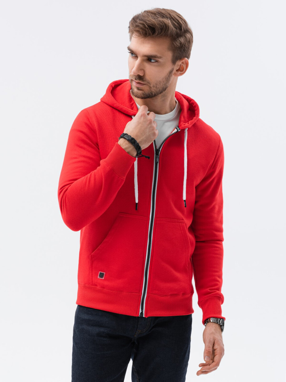 Pánská mikina Ombre Sweatshirt B977-1 Červená L - main (1)