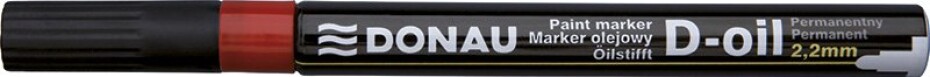 DONAU lakový popisovač D-oil, 2,2 mm, červený - main (0)