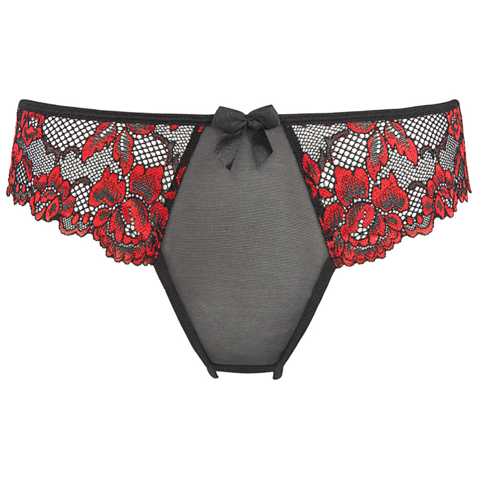 Sexy tanga V-10018 černá/červená - Axami XL - main (0)