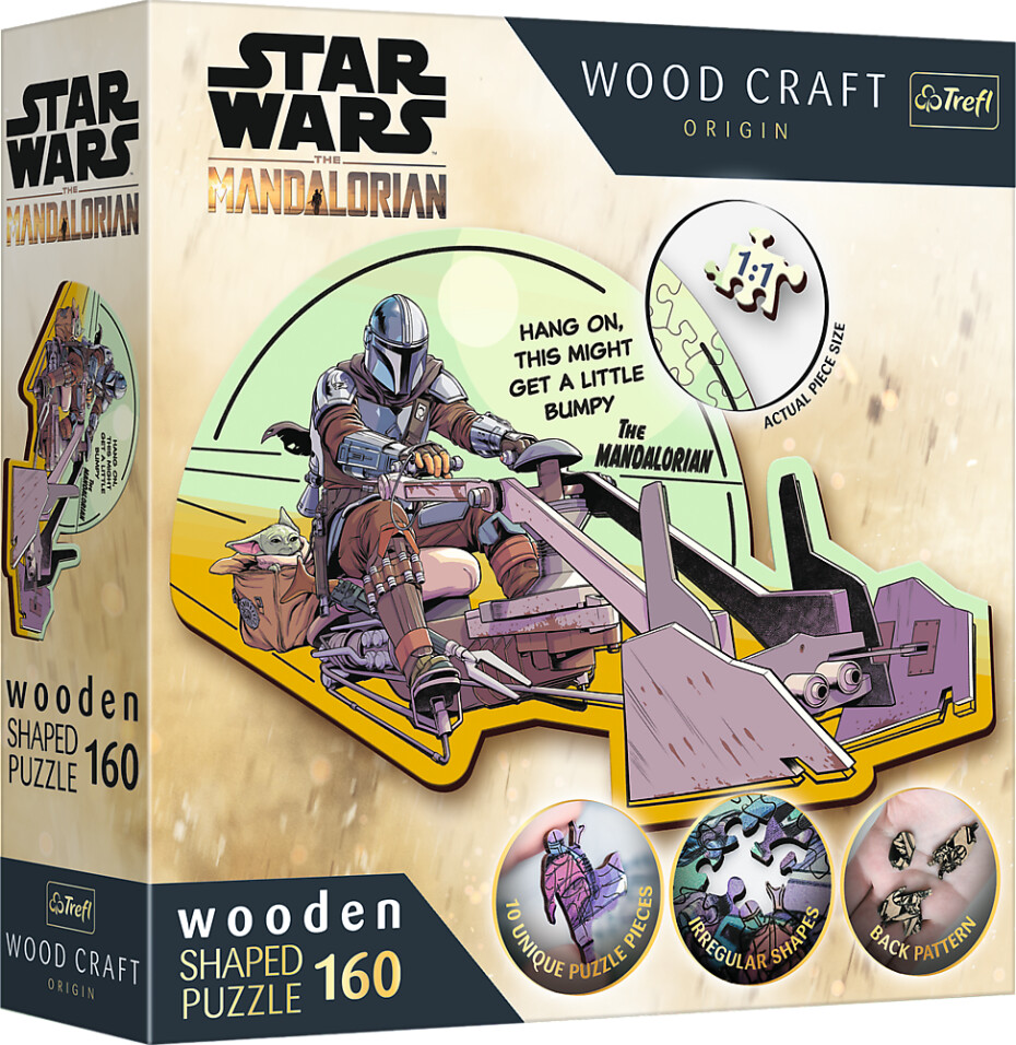 Puzzle Wood Craft Origin The Mandalorian: Setkání 160 dílků - Trefl - main (0)