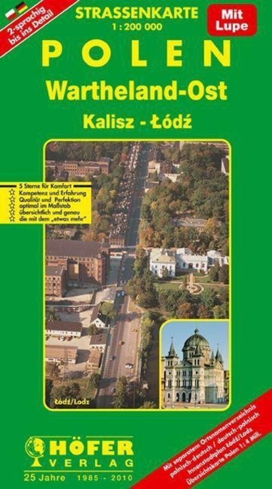 Polsko (Wartheland-Ost /Lodž) 1:200 000 / automapa - main (0)