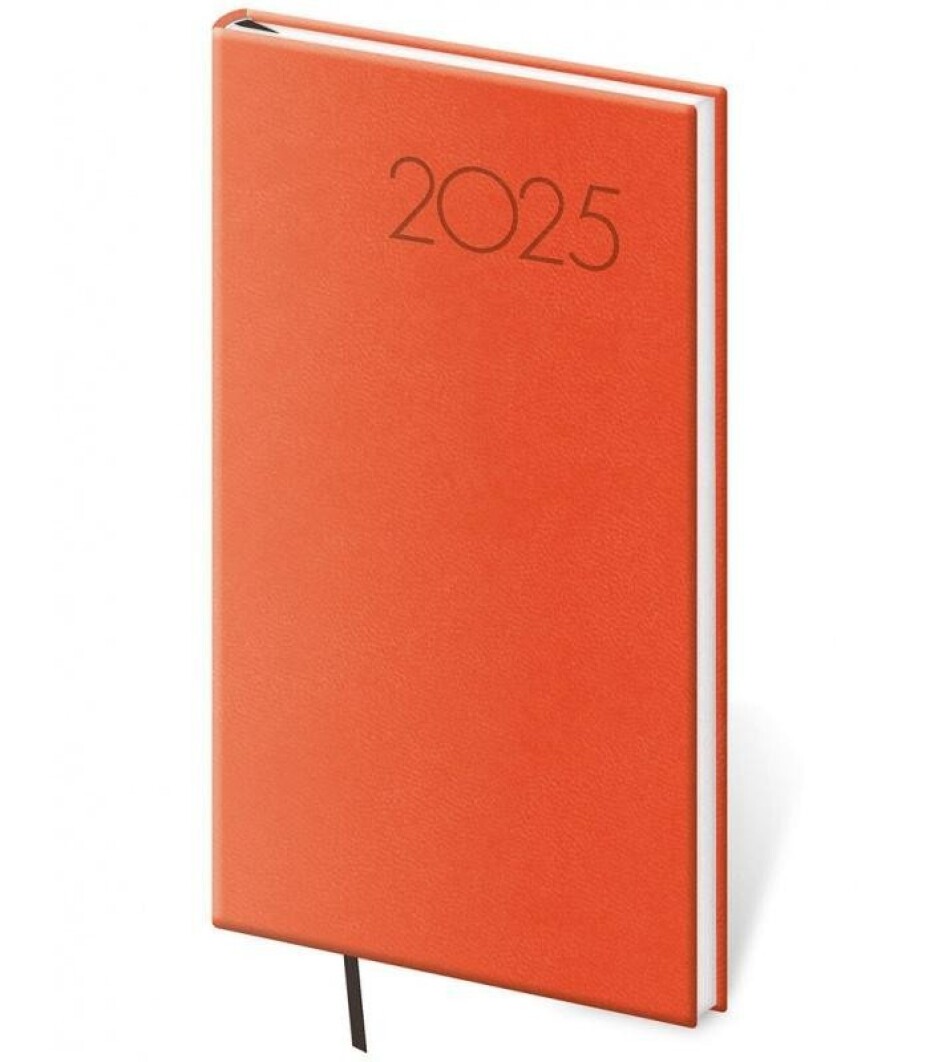 Diář 2025 Print Pop týdenní kapesní oranžová - main (0)
