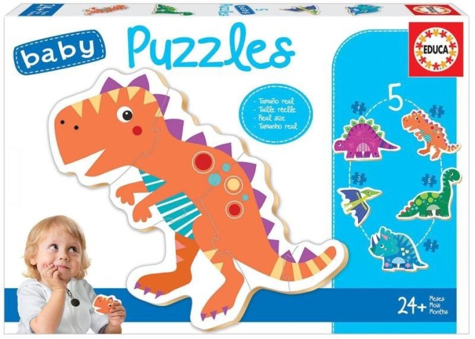 Trefl Puzzle Baby Dinosauři 5v1 (3-5 dílků) - main (0)