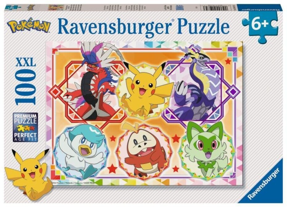 Puzzle Hraví Pokémoni 100 dílků - main (0)