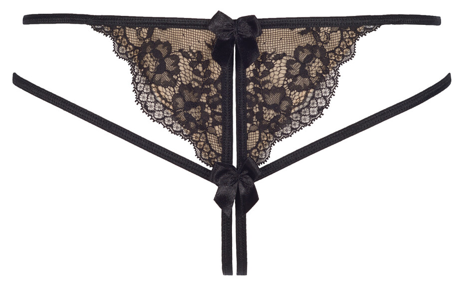 Tanga Peanut tarte V-7848 černá/béžová - Axami XL - main (4)