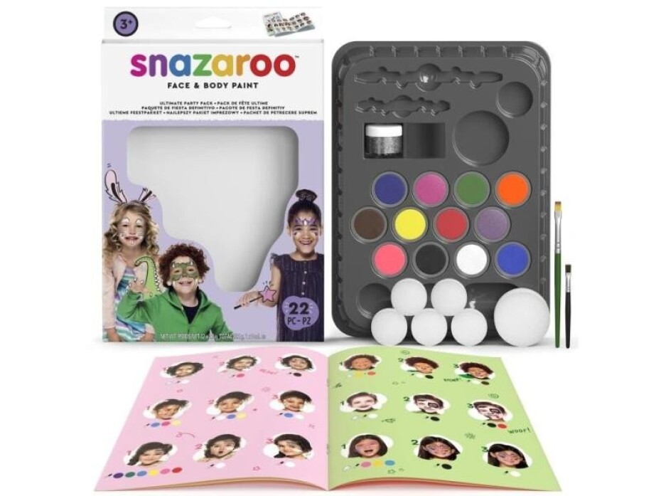 Snazaroo Obličejové barvy - Velká sada Party pack - main (0)