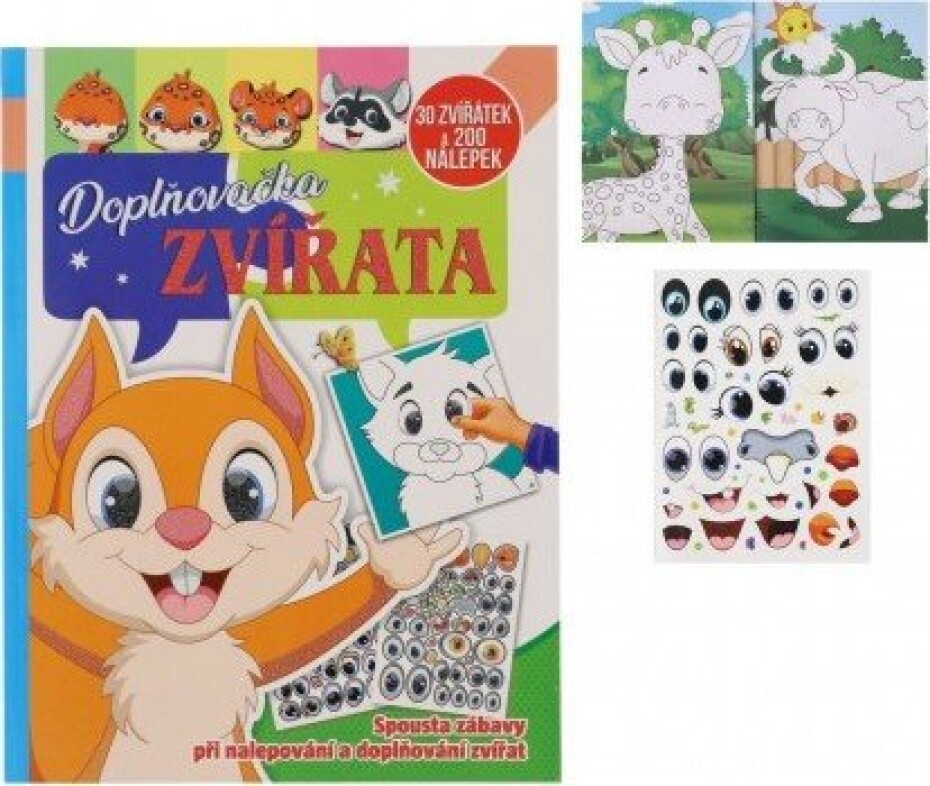 Doplňovačka zvířata - 30 zvířátek a 200 nálepek - main (0)