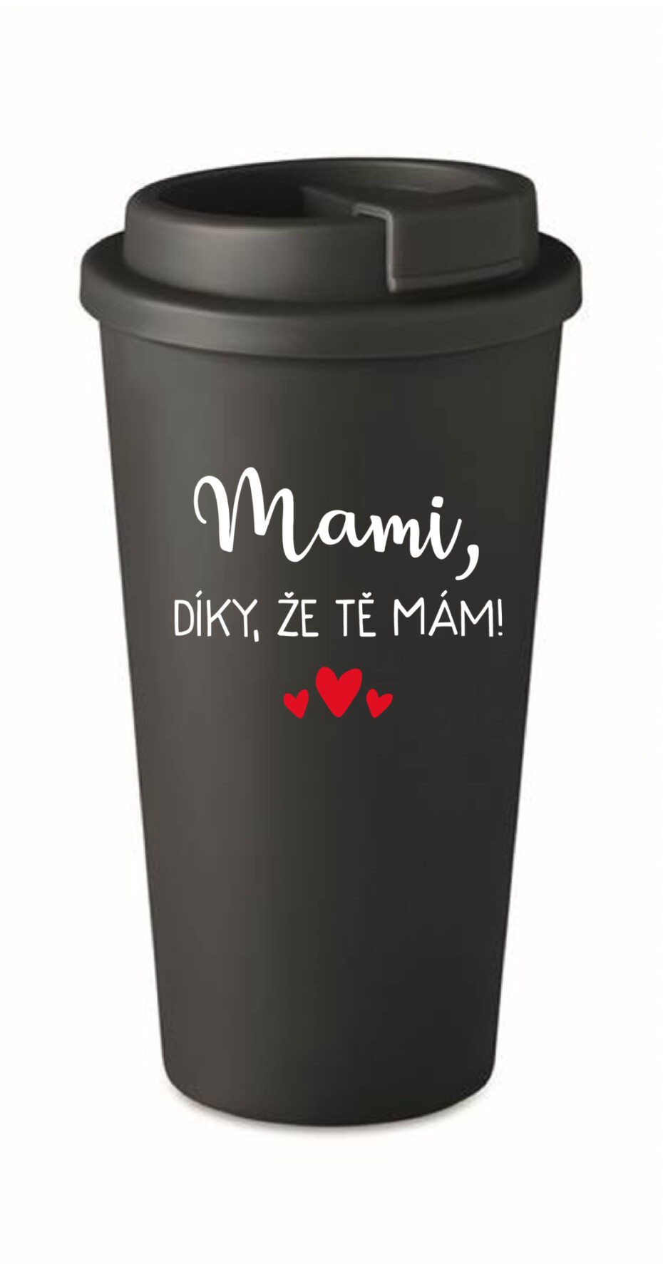 MAMI, DÍKY, ŽE TĚ MÁM! - černý termohrnek 475 ml - main (0)