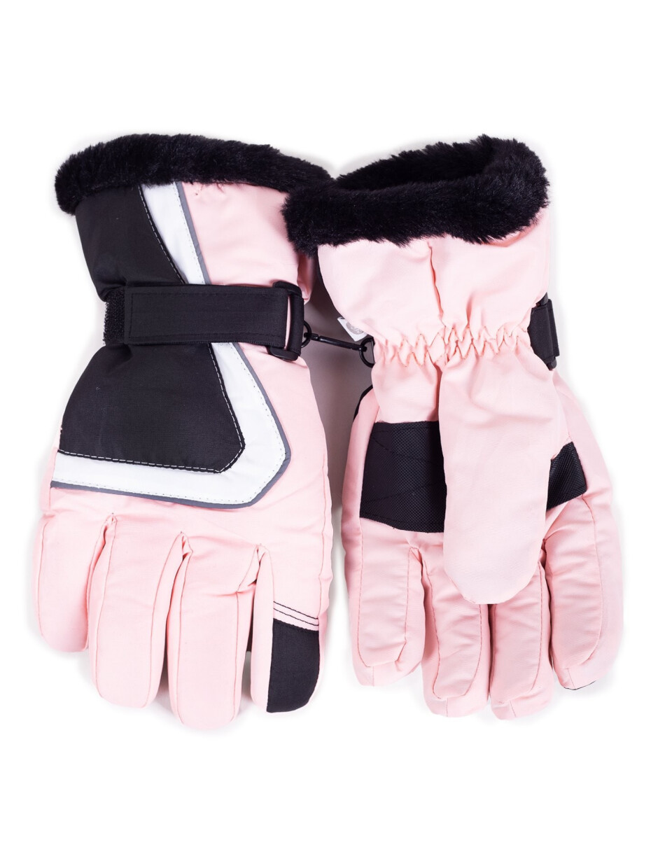 Dámské zimní lyžařské rukavice Yoclub REN-0259K-A150 Pink 18 - main (2)