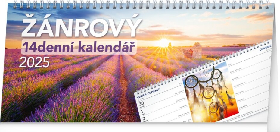 Kalendář 2025 stolní: Žánrový, 14denní, 33 × 14,5 cm - main (0)
