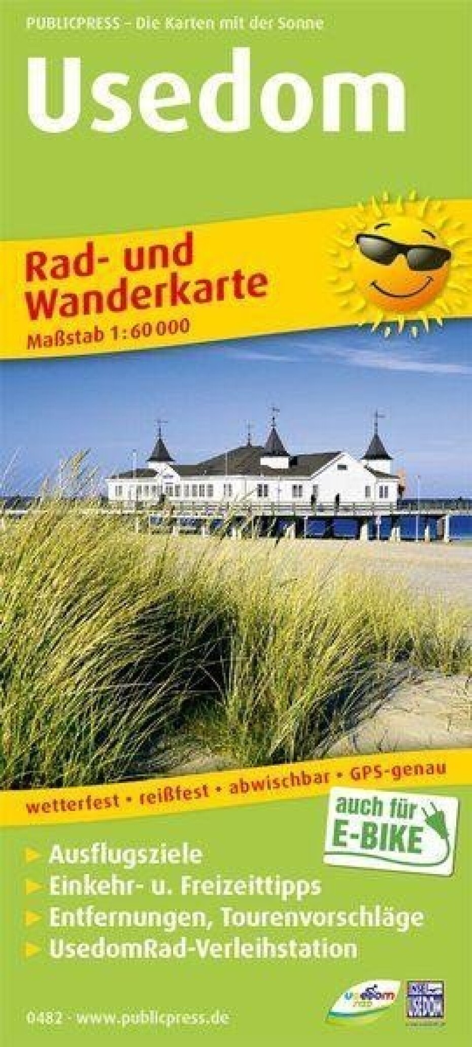 Usedom 1:60 000 / cyklistická a turistická mapa - main (0)