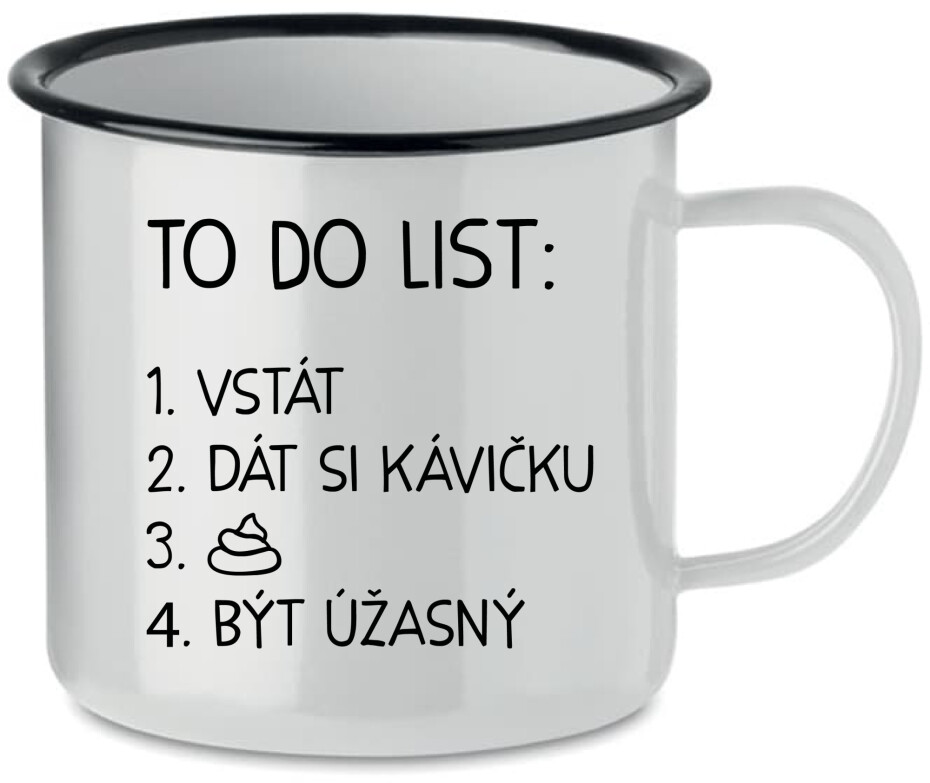 TO DO LIST:  BÝT ÚŽASNÝ - bílý plecháček 350 ml - main (0)