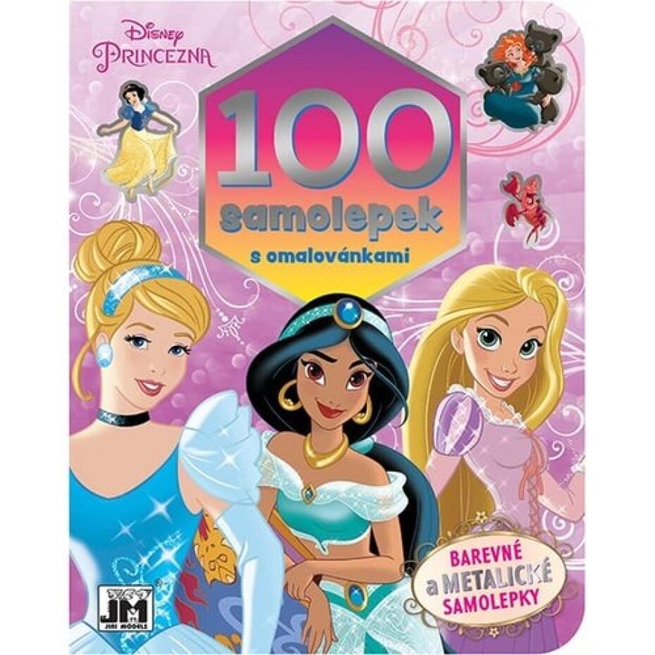 Princezny - 100 samolepek s omalovánkami - main (0)