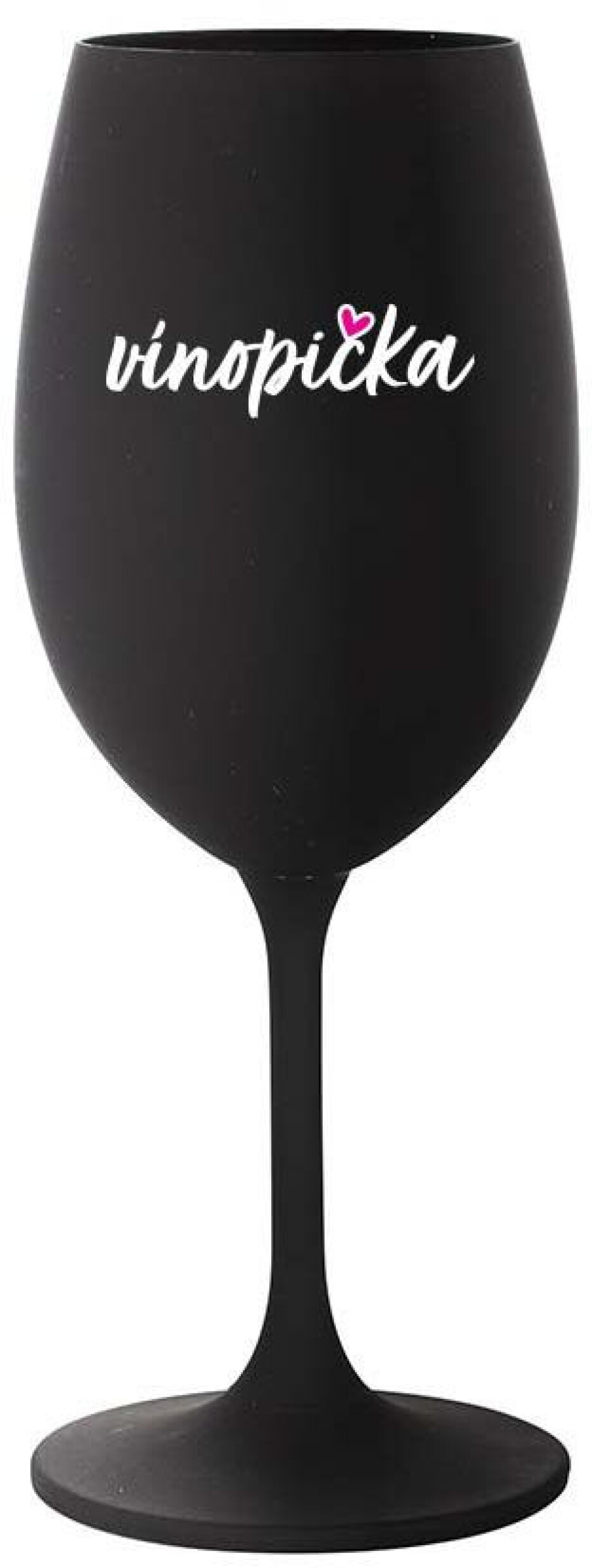 VÍNOPIČKA - černá sklenice na víno 350 ml - main (0)