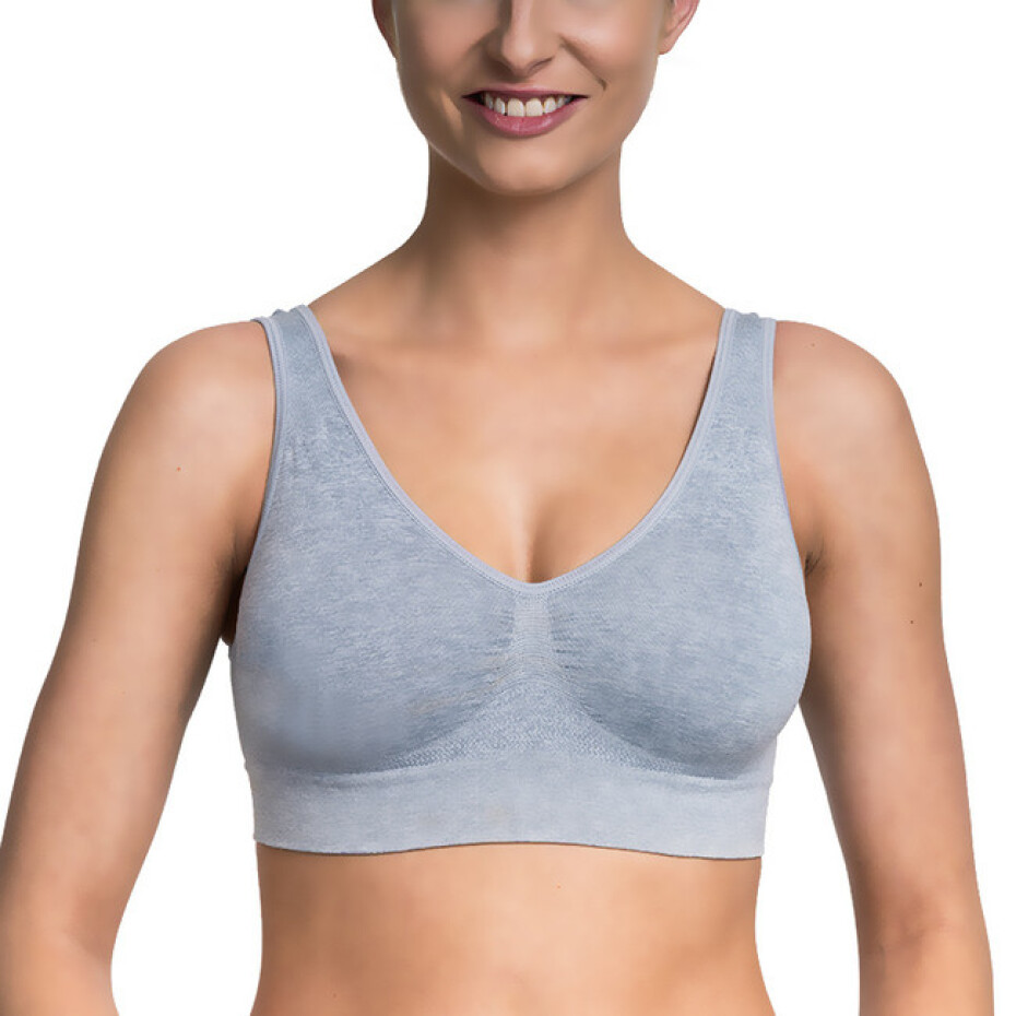 Dámská podprsenka bez kostic sportovního typu EASY BRA - BELLINDA - šedá XL - main (1)