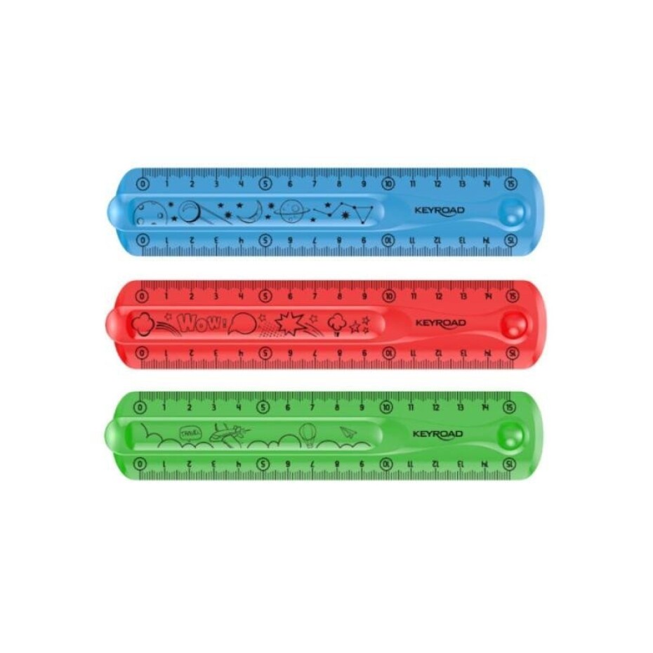 Keyroad Pravítko Flexi, 15 cm - mix motivů - main (0)