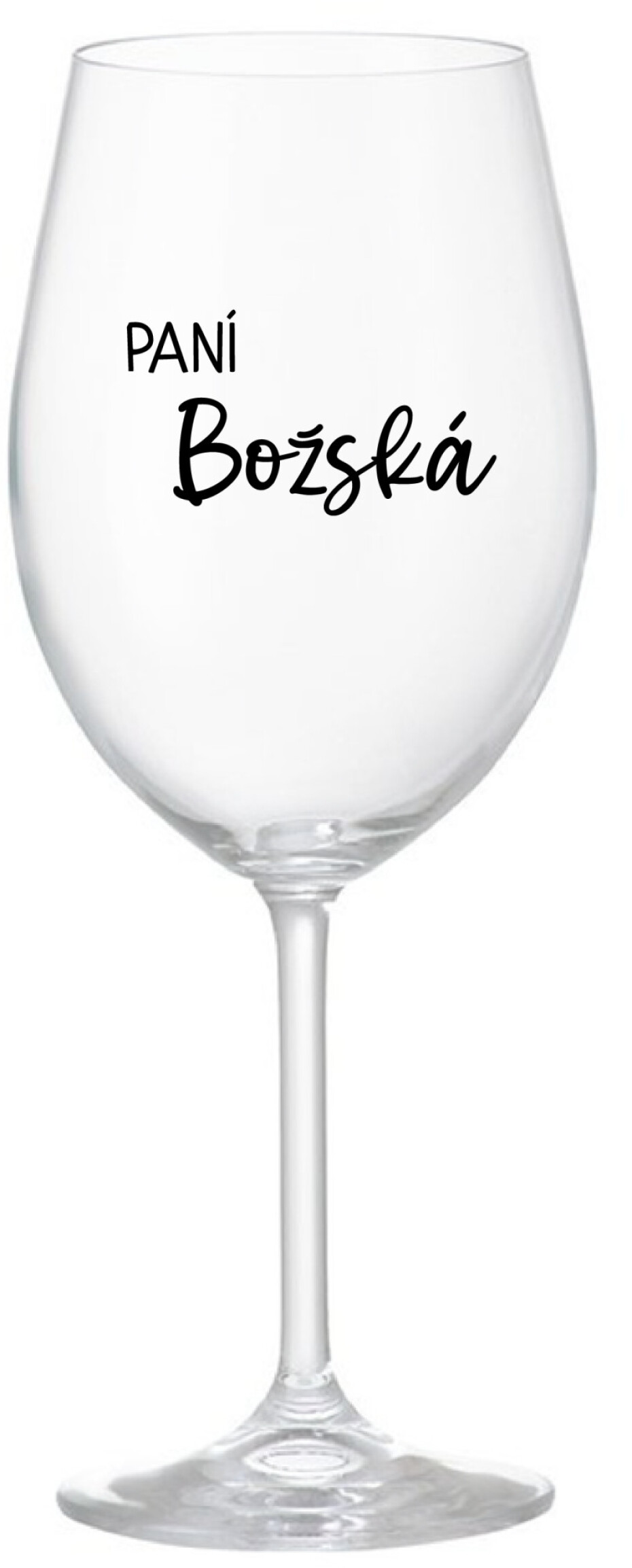 PANÍ BOŽSKÁ - čirá sklenice na víno 350 ml - main (0)