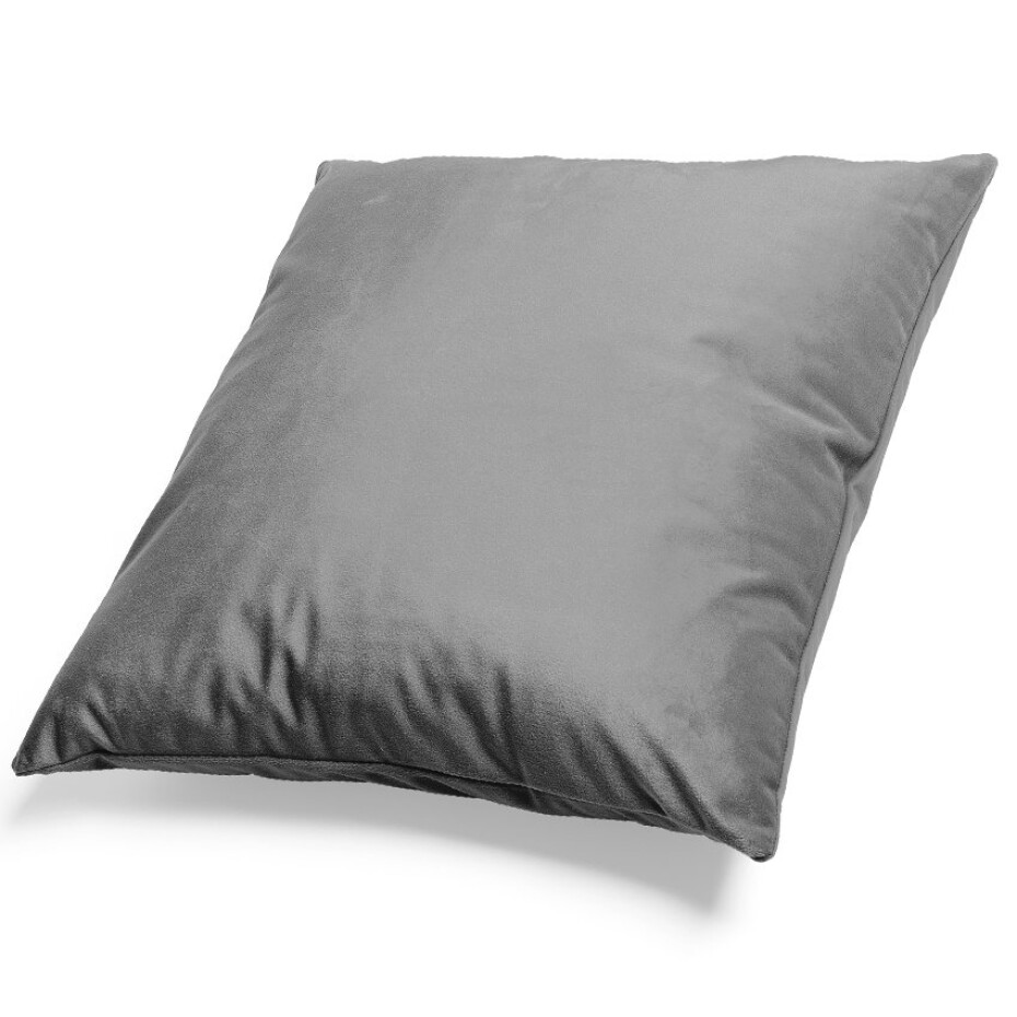 Mikroplyšový povlak na polštář 50x50 cm Šedý - main (0)