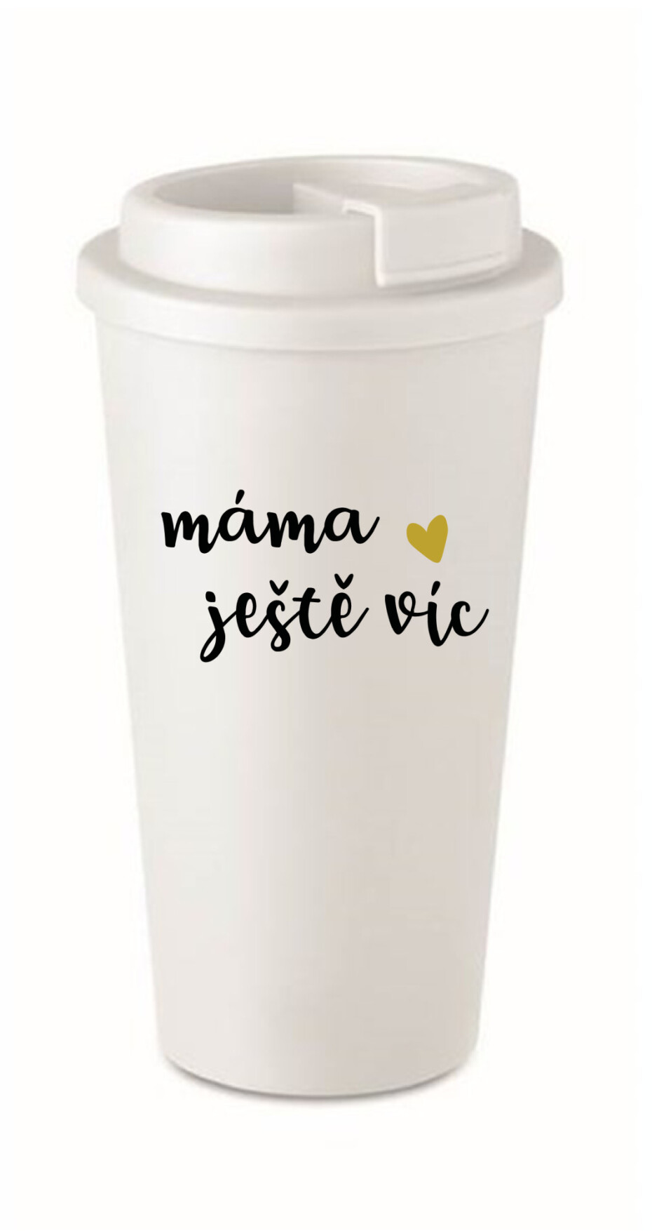 MÁMA JEŠTĚ VÍC - bílý termohrnek 475 ml - main (0)