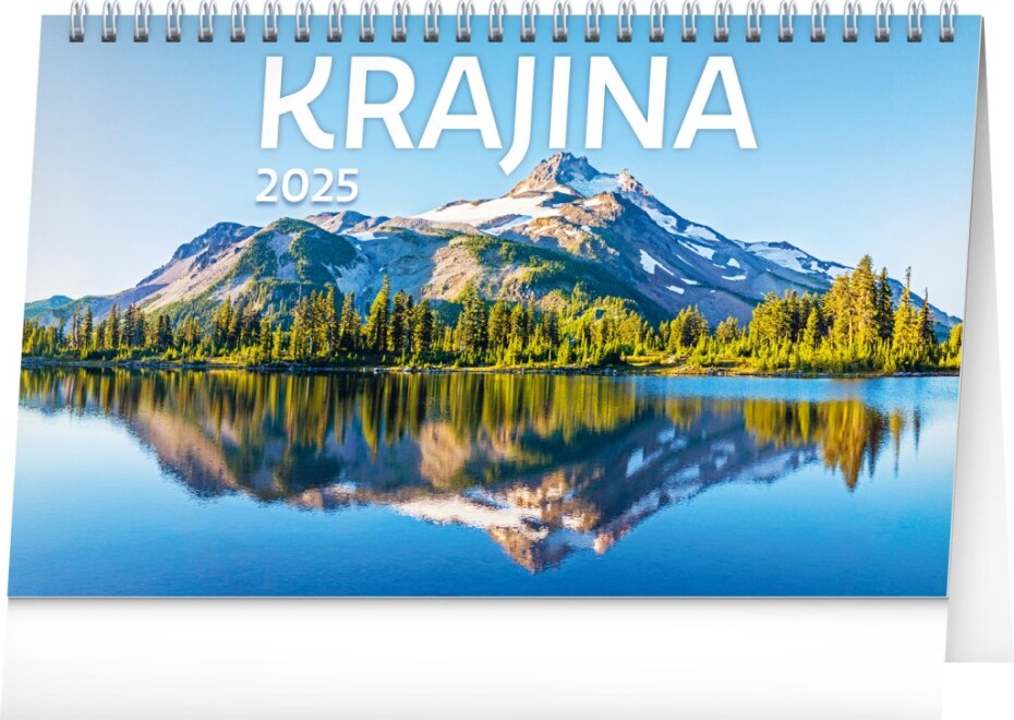 Kalendář 2025 stolní: Krajina CZ/SK, 23,1 × 14,5 cm - main (0)