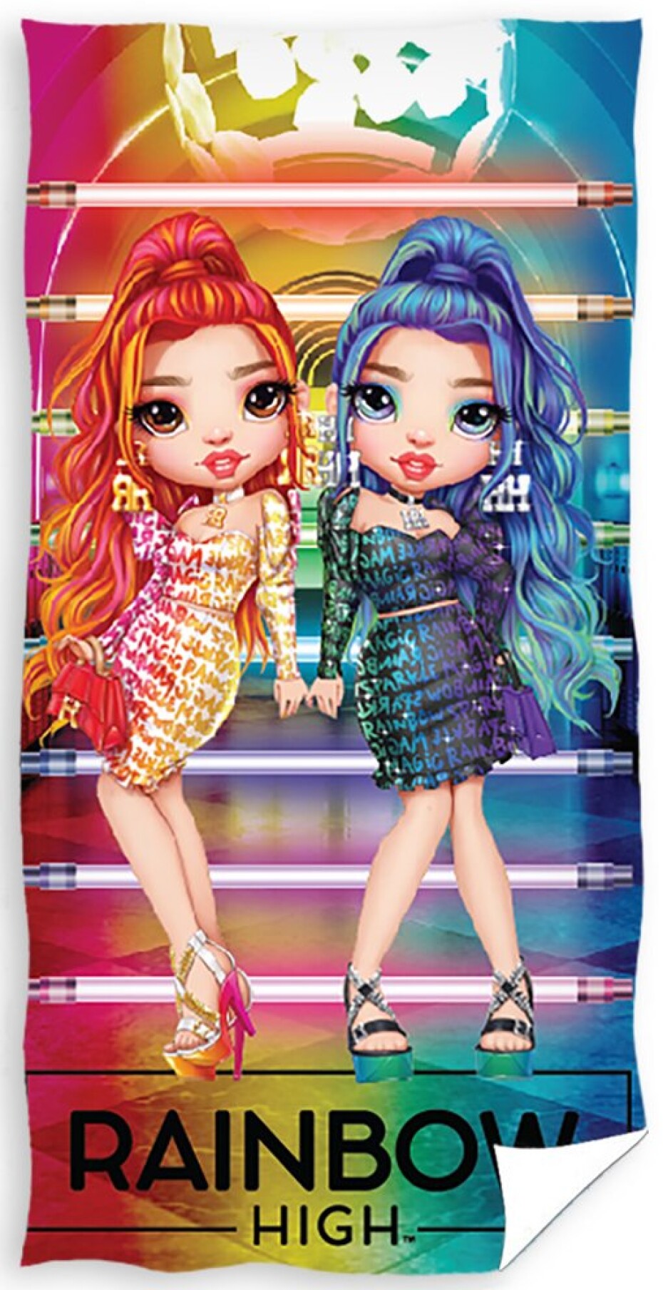 Dětská osuška Panenky Rainbow High Fashion Party - main (0)