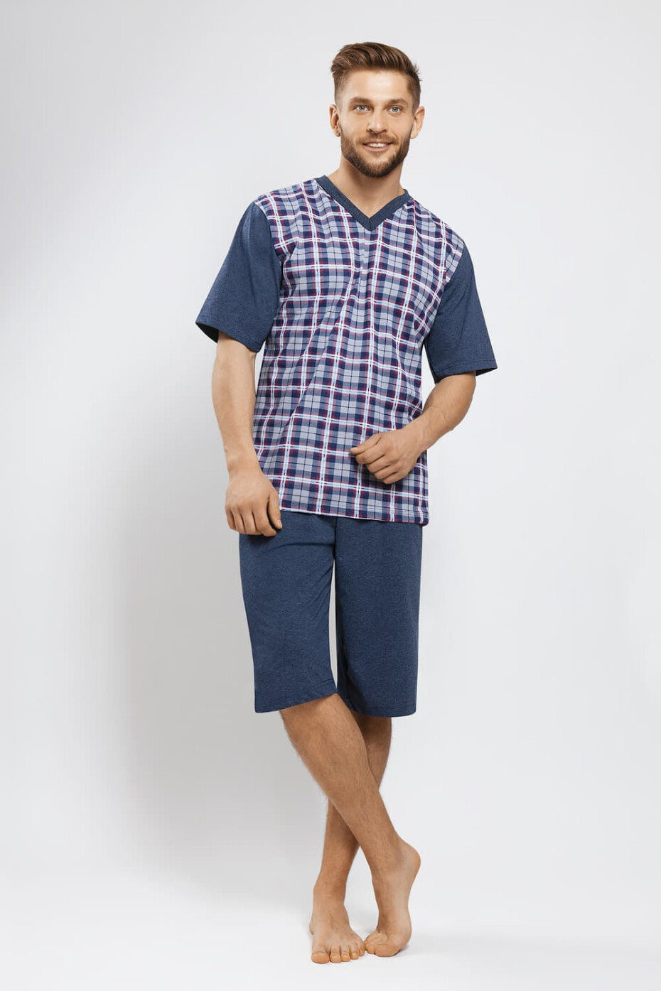 Pánské pyžamo Gucio 727 kr/r S-2XL mix barev-mix designu XXL - main (2)