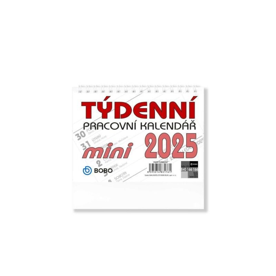 BOBO Stolní pracovní kalendář MINI 2025 - main (0)