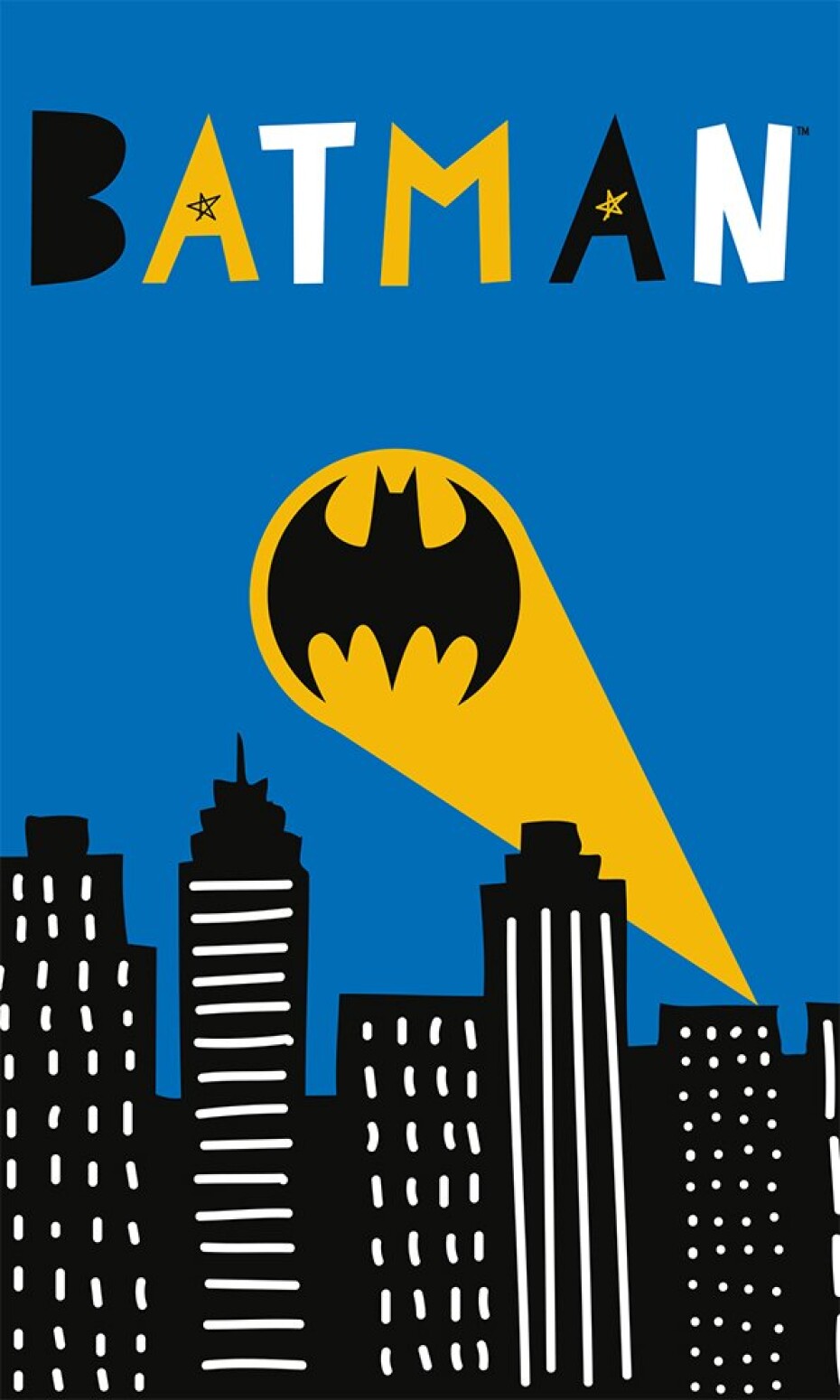 Dětský ručníček Batman Gotham City 30x50 cm - main (0)