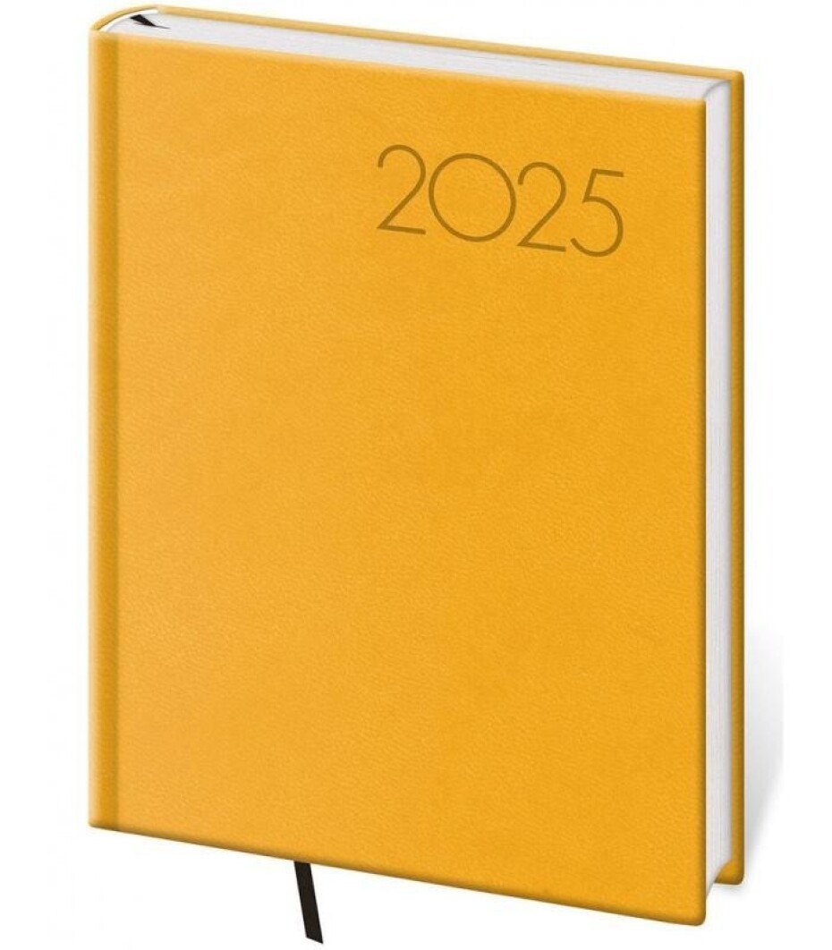 Diář 2025 Print Pop denní B6 žlutá - main (0)