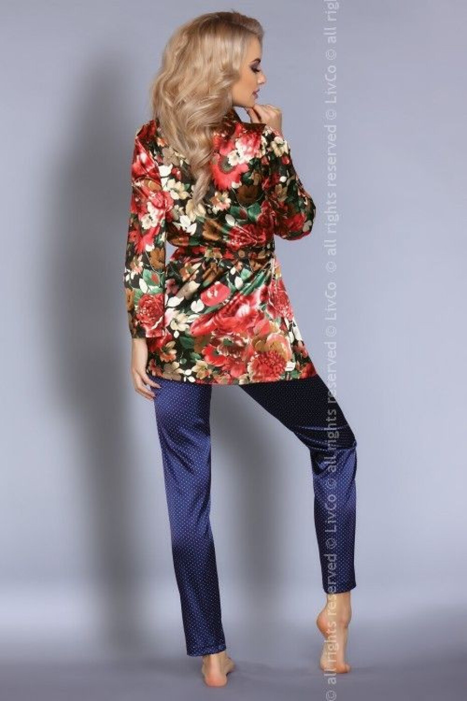 Dámský župan + kalhoty Frida Secret Garden Collection - LivCo Corsetti L/XL - main (0)