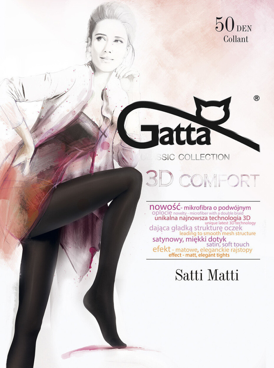 Dámské punčochové kalhoty SATTI MATTI 50 DEN - GATTA nero 3-M - main (2)
