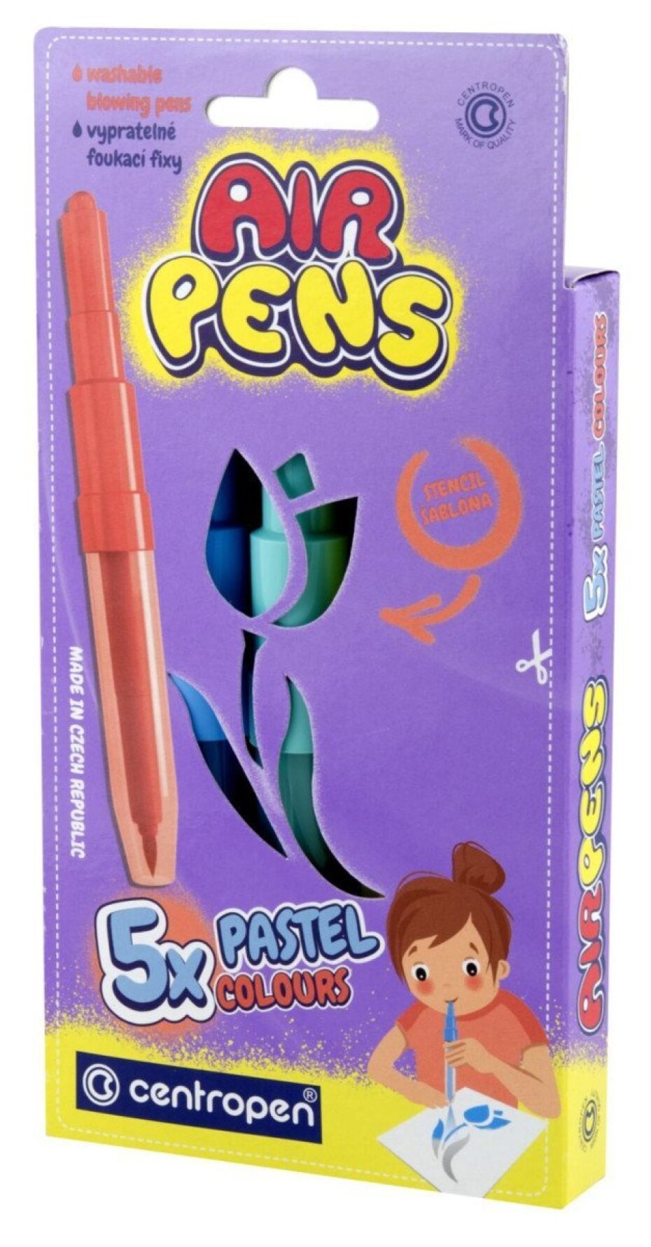 Centropen Foukací fixy Air Pens 1500 pastel colours (5 ks) - main (0)
