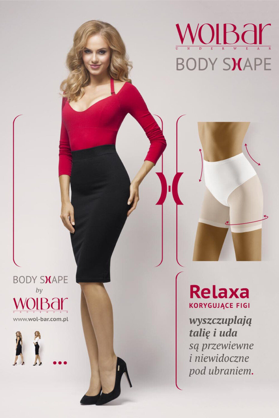 Dámské tvarující kalhotky Relaxa Černá - Wolbar černá L - main (0)