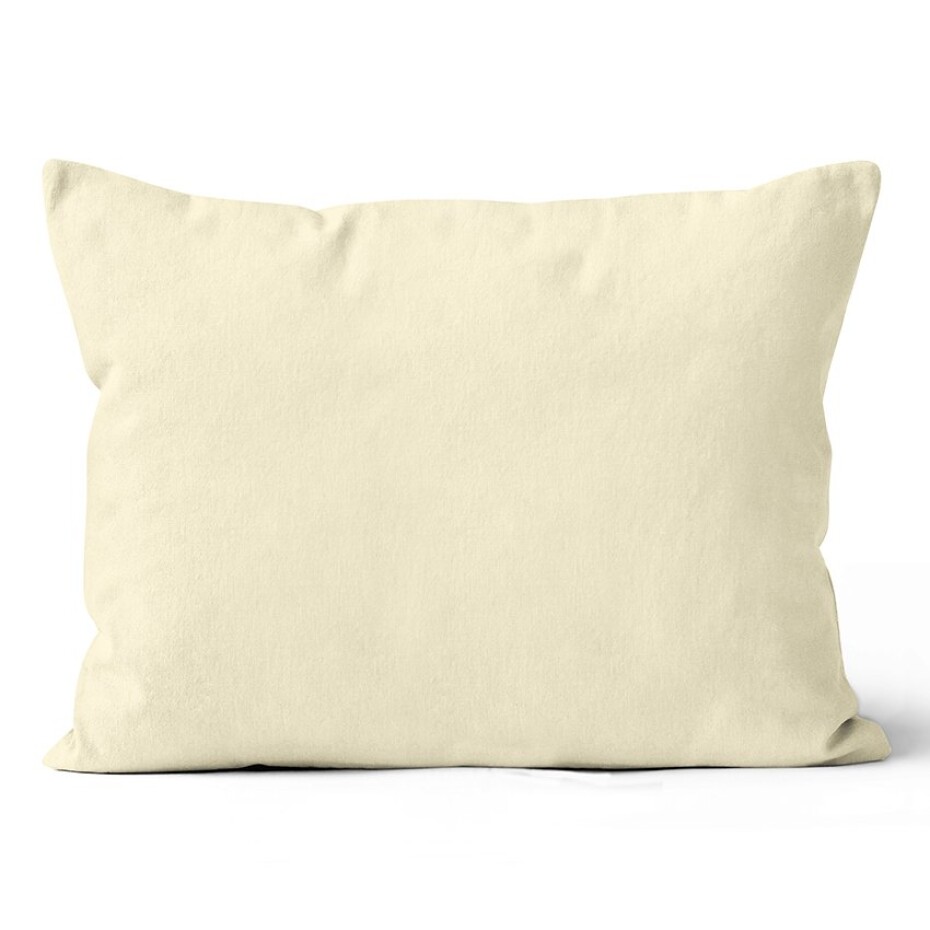 Mikroplyšový povlak na polštář 50x70 cm Smetanový - main (0)