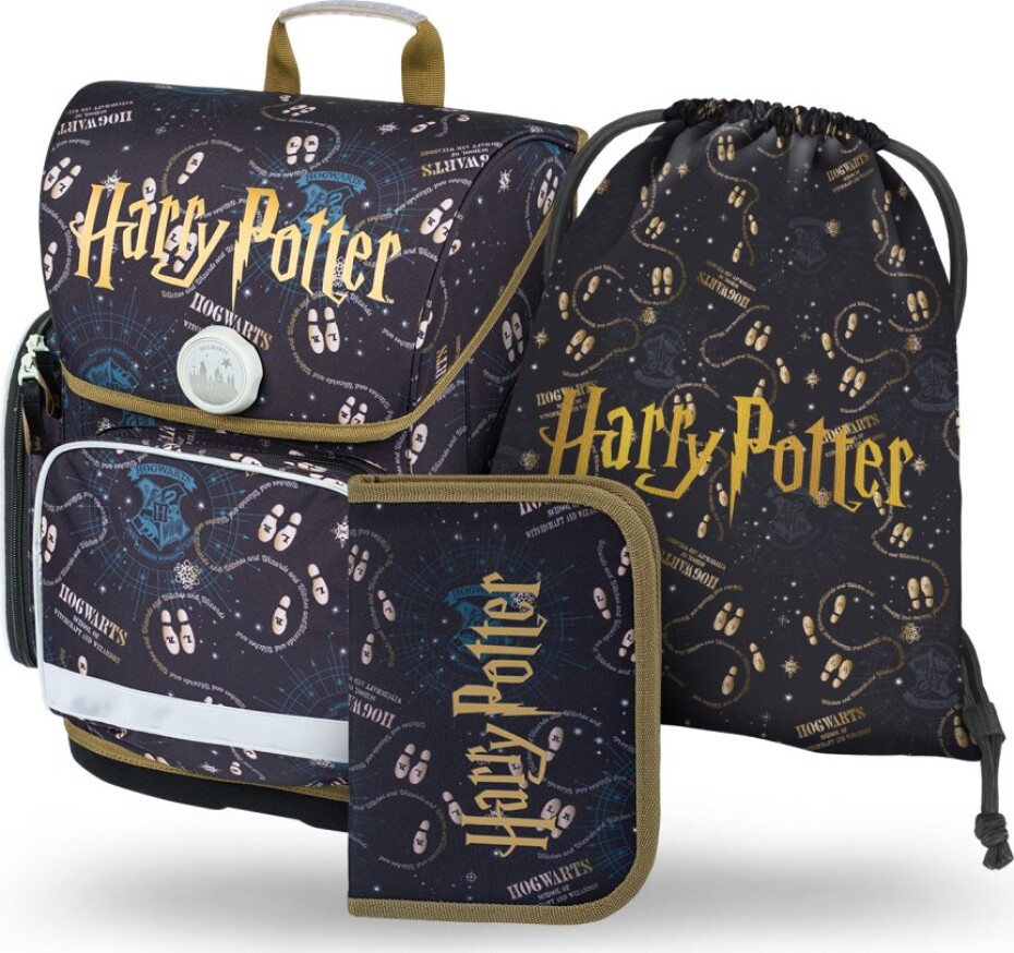 BAAGL Set 3 ks Ergo - Harry Potter Pobertův plánek (aktovka, penál, sáček) - main (0)