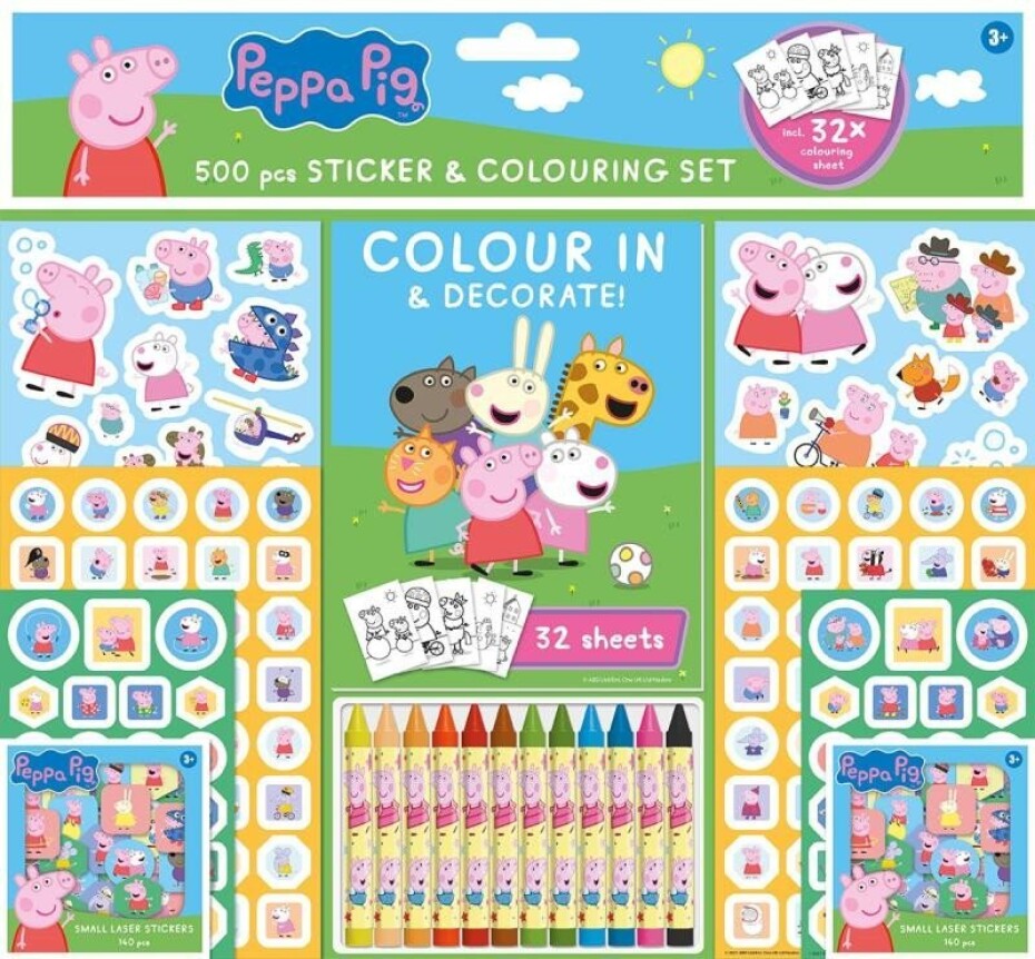 Peppa Pig - Samolepkový set 500, 1.  vydání - main (0)