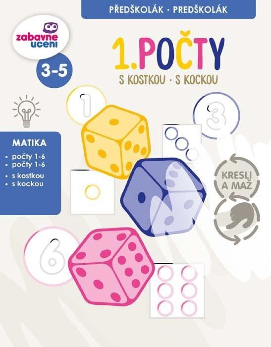 Kresli a maž - První počty (stíratelný sešit) - main (0)