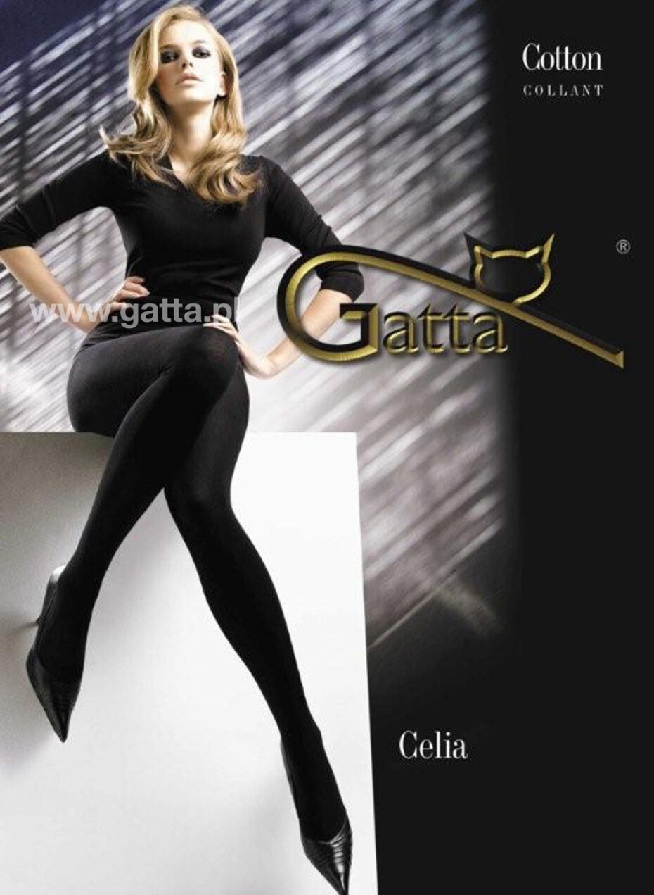 Dámské bavlněné punčochové kalhoty CELIA - GATTA Blu jeans 3-M - main (3)