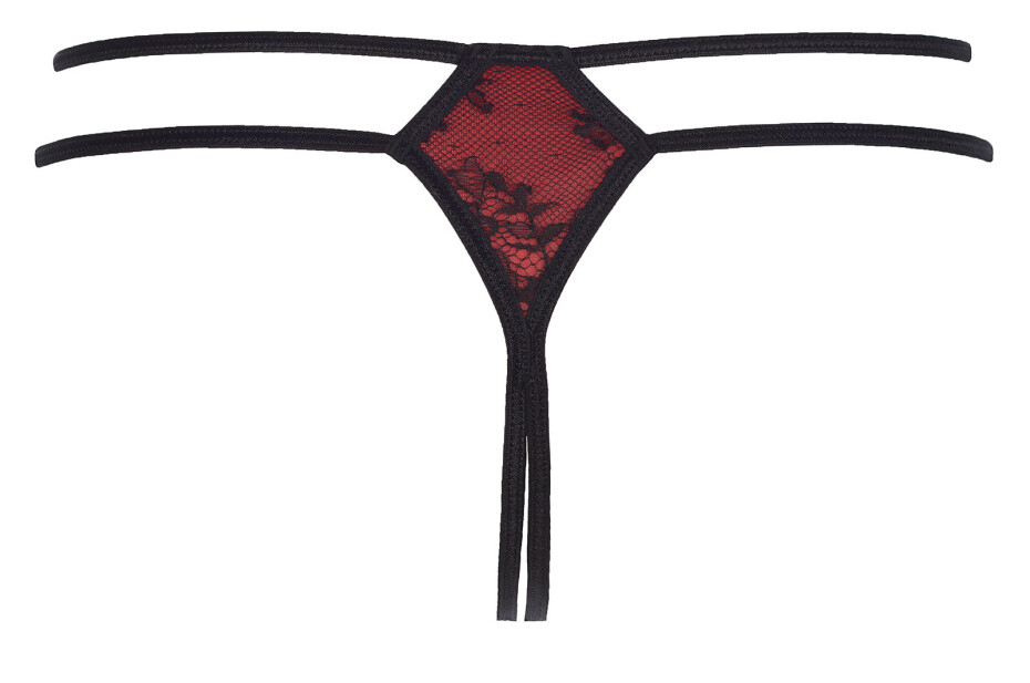 Tanga Cherry Pie V-7808 černá/červená - Axami XL - main (6)