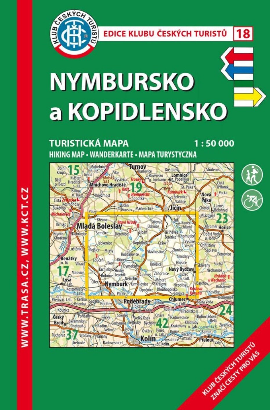 KČT 18 Nymbursko a Kopidlnsko 1:50 000/ 5. vydání 2022 - main (0)