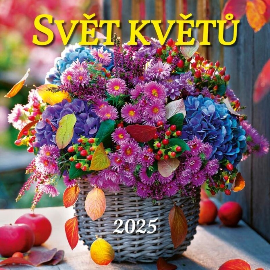 Kalendář 2025 Svět květů, nástěnný, 33 x 33 cm - main (0)