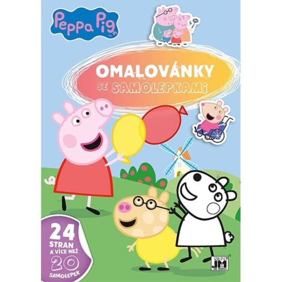 Prasátko Peppa - Omalovánky A4 se samolepkami - main (0)