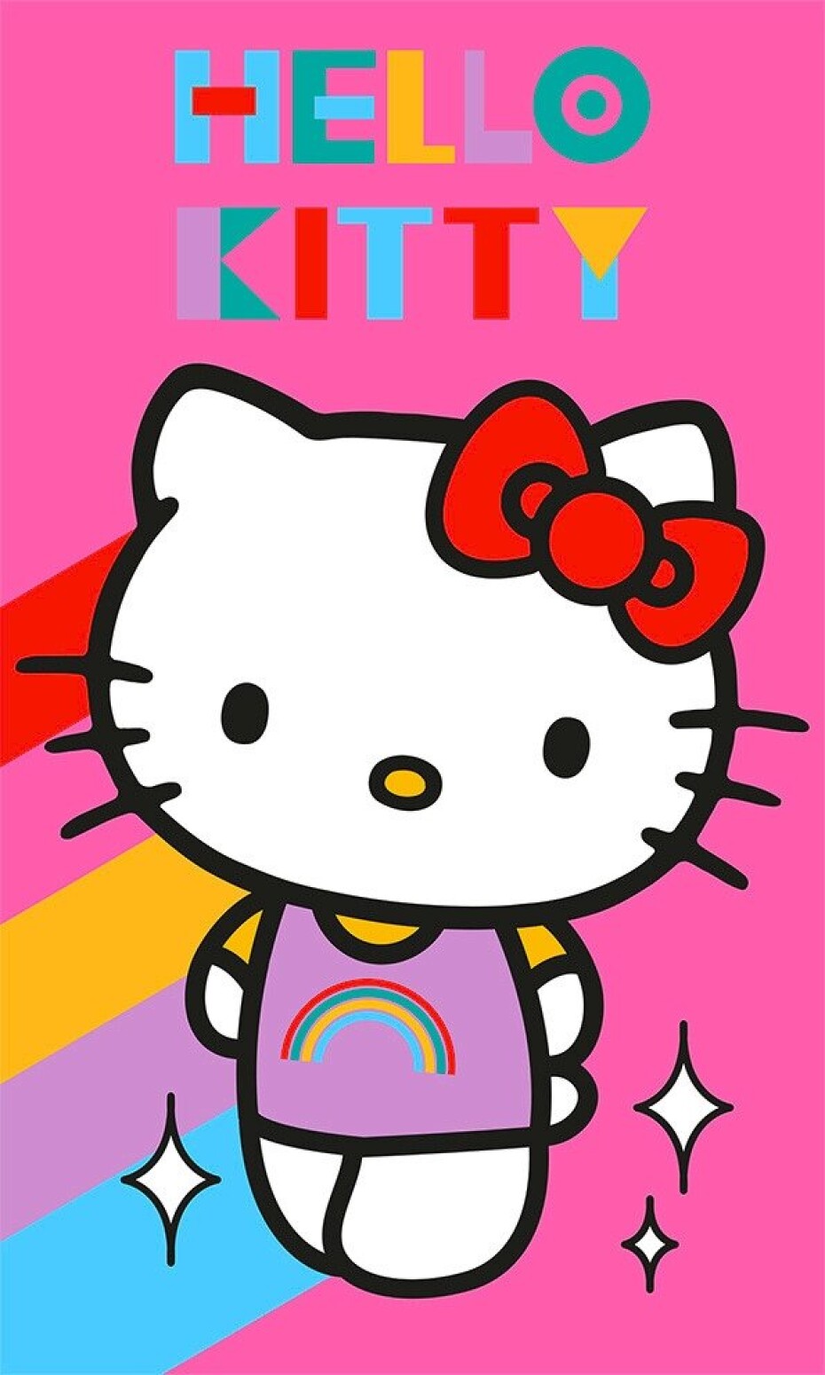 Dětský ručník Hello Kitty Rainbow 30x50 cm - main (0)
